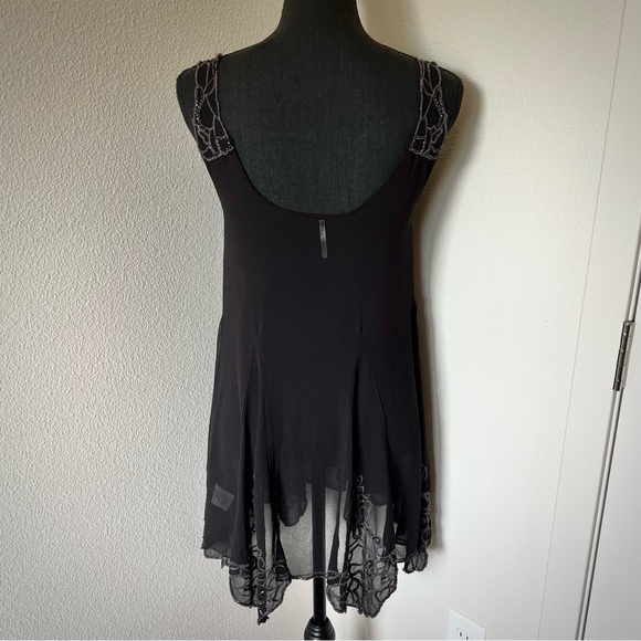 EXC • Free People Beads For Days Black Slip Dress • - Picture 6 of 9